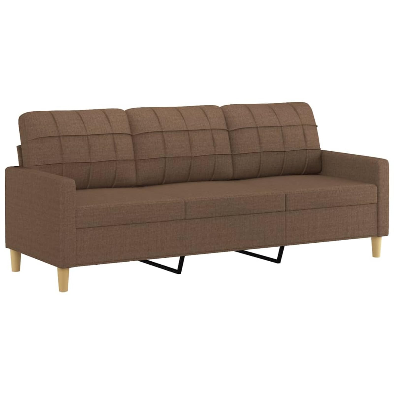 LAPOOH 2-TLG. Sofagarnitur mit Kissen Braun Stoff, Sofa Mit Relaxfunktion, Couchgarnitur, Wohnzimmer Sofa, Couch, Sofa Set 3201309
