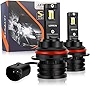 9004/HB1 LED Headlight Bulbs leppein S Series Dual Hi/Lo Beam 24xCREE Chips 6500K Cool White 6000LM Halogen Replacement Conversion Kit-1 Pair