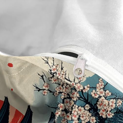 Parure de lit temple japonais anti-plis en microfibre douce - 8