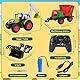 Charmofun Ferngesteuerter Traktor, RC Traktor Spielzeug mit Mixer und Licht, 2.4GHz Trecker mit Anhänger, Trecker Ferngesteuert Geschenke im Baustellen Thema für Kinder ab 3 4 5 6 Jahren