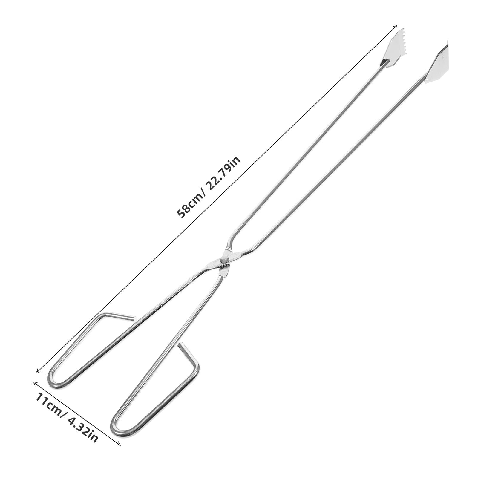 Mikinona Pince à Déchets en Acier Inoxydable Léger 1 Pièce Ramasseur de Déchets pour Extérieur Outil de Poubelle Pratique Poignée Confortable Ramasse-Déchets Manuel Couleur Aléatoire