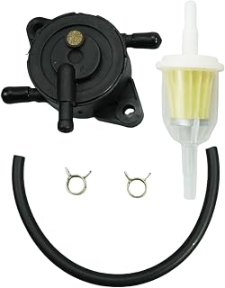 UC37181 Fuel Pump Combo - Filter & Oil Hose - Fit for John Deere X350 X370 X380 X390 X570 Z445 Z465 Z530M Z530R, Replace UC16533 MIU12470 Lawn & Garden Tractors Fuel Filter Maintenance Kit