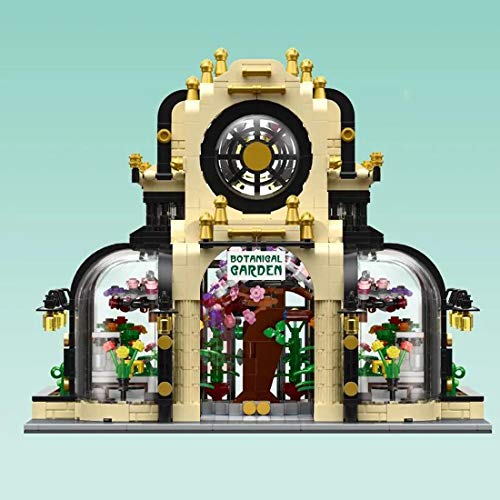 Seasy Haus Bausteine Bausatz, 2147 Klemmbausteine Modular Botanischer Garten Modell mit LED-Licht, Kompatibel mit Lego – Bild 7