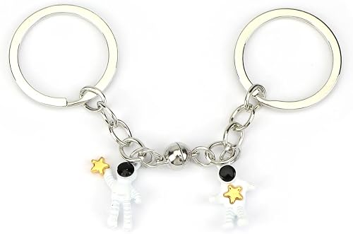 SHTALHST Astronaut Keychain for Women Moon Star Keychains Spaceman Magnetic Matc
