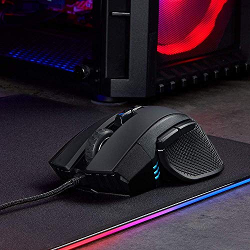 CORSAIR IRONCLAW RGB Wired FPS/MOBA Gaming Mouse – 18,000 DPI – 7 Programmable Buttons – Designed for Large Hands – iCUE Compatible – PC, Mac, PS5, PS4, Xbox – Black - Image 5