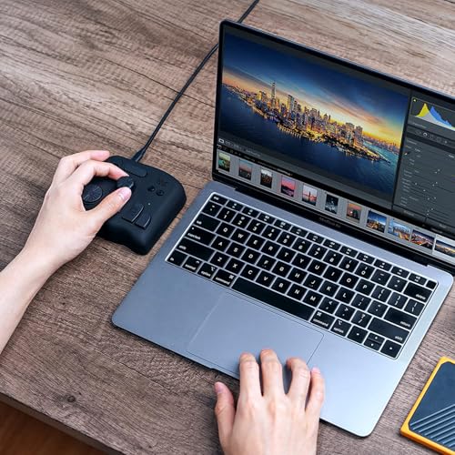 TourBox NEO - Customizable Editing Controller, Photo Color Grading Illustration Speed Editor, Intuitive Control Boost Productivity, Programmable Keyboard for Adobe CSP and More, Works with Mac/PC