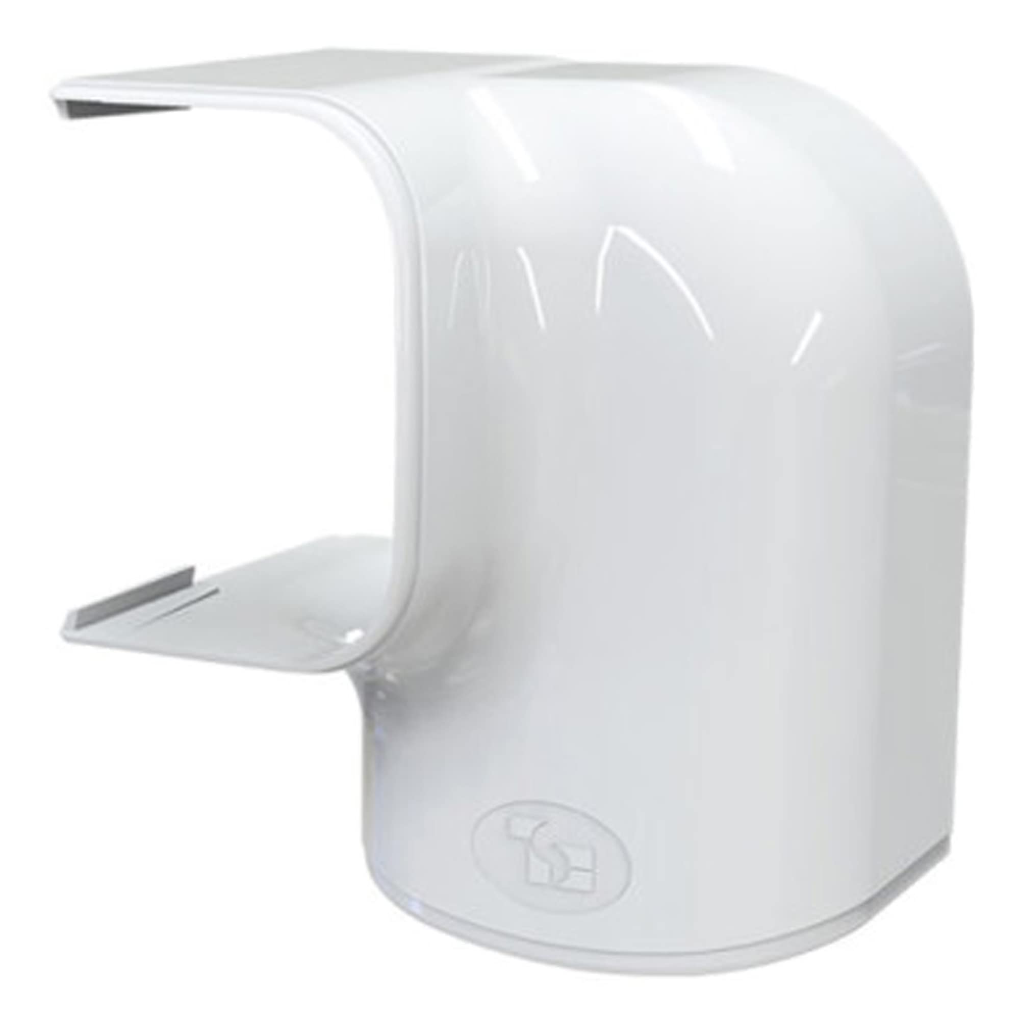 Saukalt Klimatechnik Rotation 90° Link (MRS 75 - Opt in weiß - aus Kanalsystem Optima 75 - Opt für Klimaanlagen/Wärmepumpen