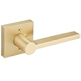 EHOMEWARE 1 Pack Gold Dummy Door Handle, Heavy Duty Single Sided Door Lever, Non Turning Interior Door Handles for Pull or Push Only