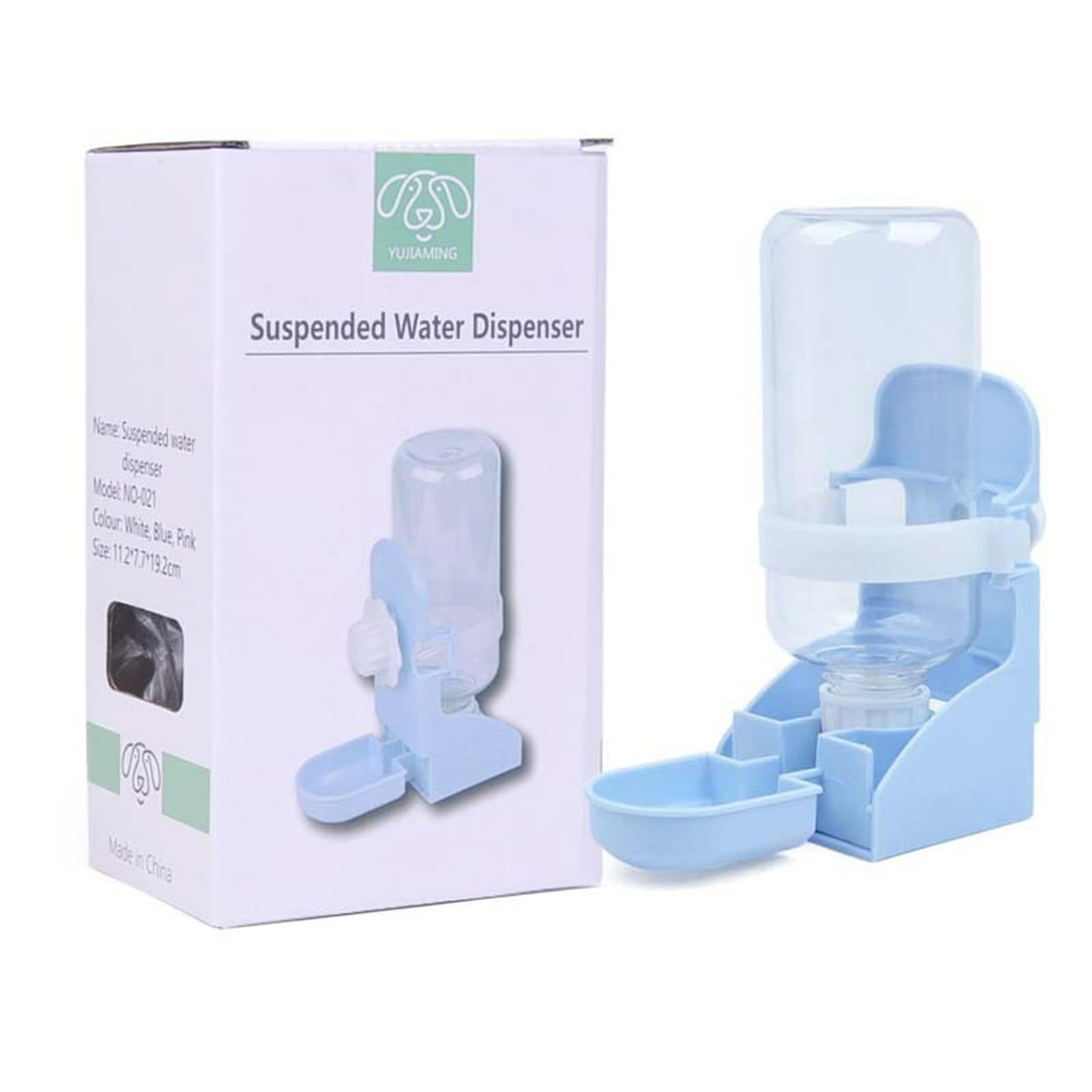 Pet Supplies Hamster Water Dispenser cat and Dog Water Dispenser Drinking Bowl Hanging Automatic Water Dispenser blue