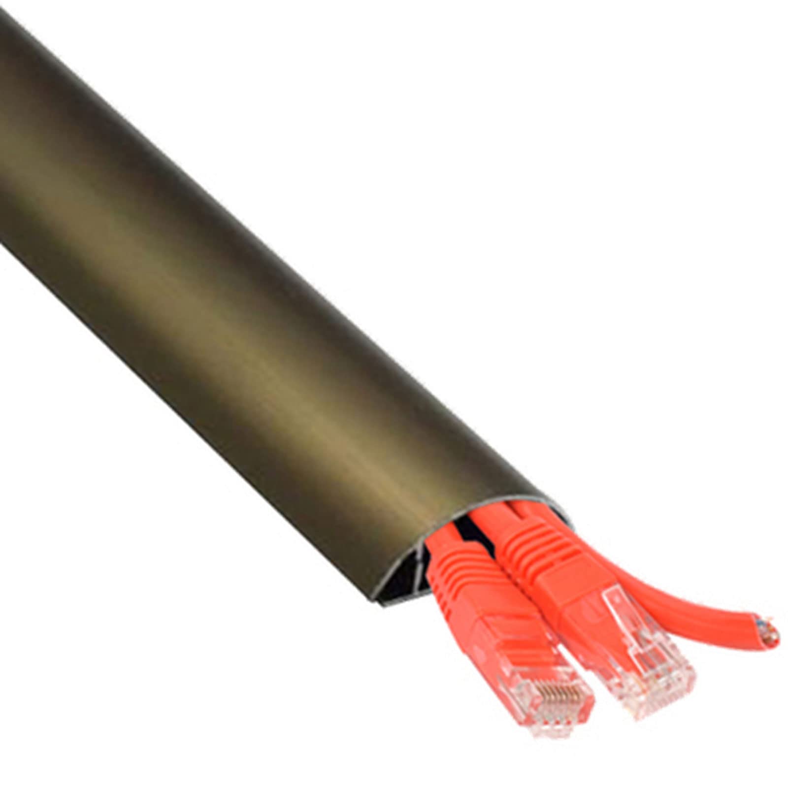 Cable Trunking,Cable Management,Self-Adhesive Cable Hider,Half Round Wire Cover,Floor Cable Protector,Protect Cables & Prevent A Trip Hazards,40mm*13mm