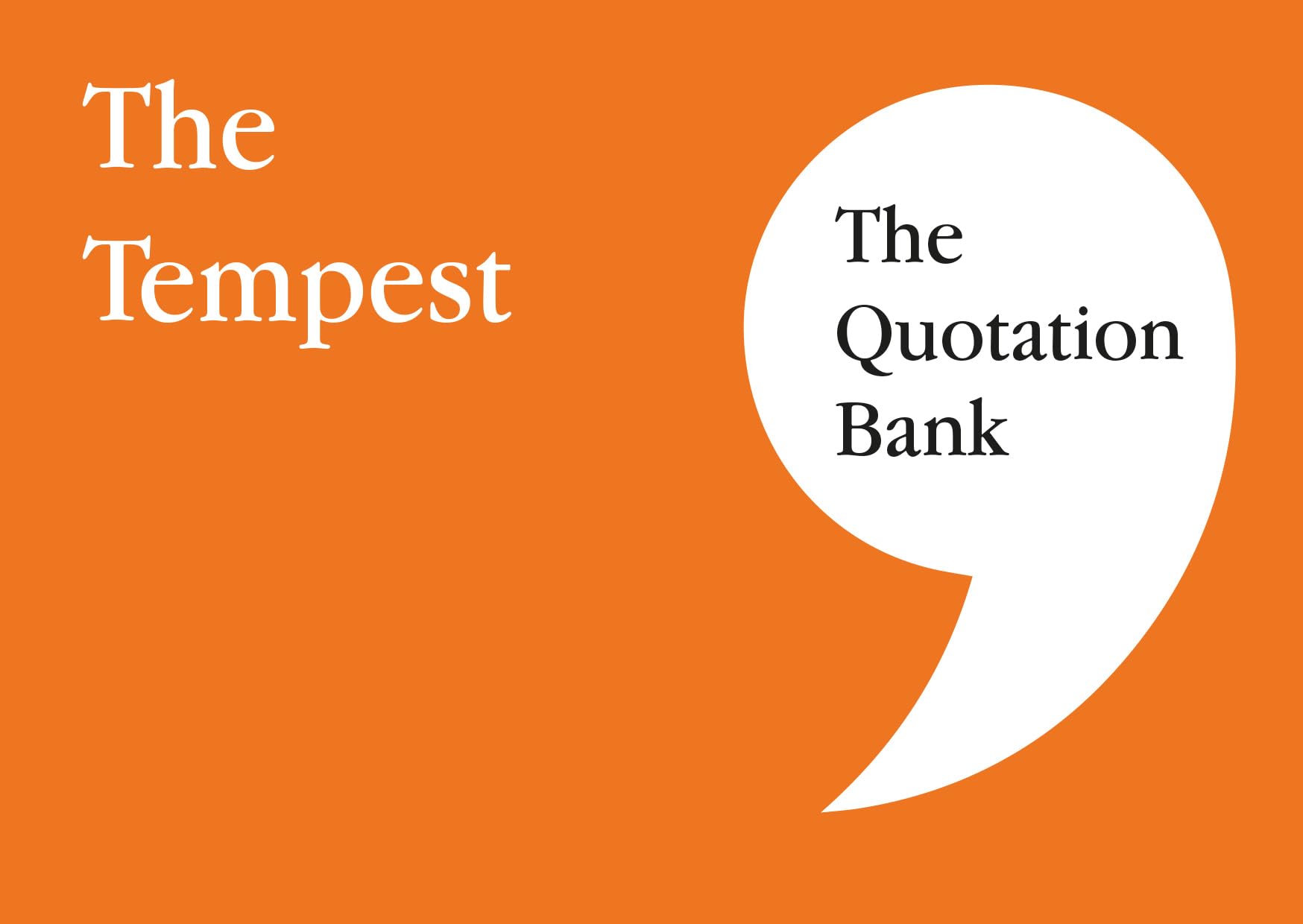 The Quotation Bank - The Tempest GCSE Revision and Study Guide for English Literature 9-1