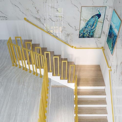 Rambarde d'escalier fer forgé garde-corps robuste profilé en U 2 pièces