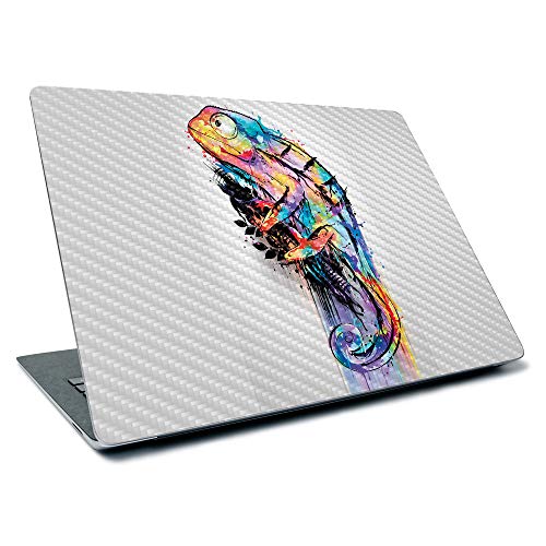 Image of MightySkins Carbon Fiber Skin for Microsoft Surface Laptop 3 13.5 inch (2019) - Rainbow Chameleon,Textured Carbon Fiber Finish,Easy to Apply, Remove, and Change Styles,