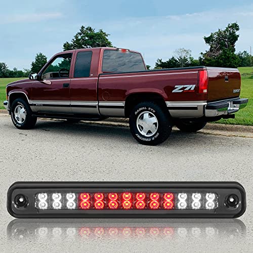3rd Third Brake Light LED Compatible with 1988-1999 Chevy/GMC C/K-Series GMT400 High Mount Stop Third Center Cargo Rear Brake Light Bar Taillight (Smoke)