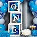 1. Geburtstag Ballonbox Dekorationen für Jungen oder Mädchen, 3 Stück One Ballon Boxen Transparent mit Buchstaben ONE, für Baby Shower 1.Geburtstag Party Dekoration, Babyparty Hintergrund