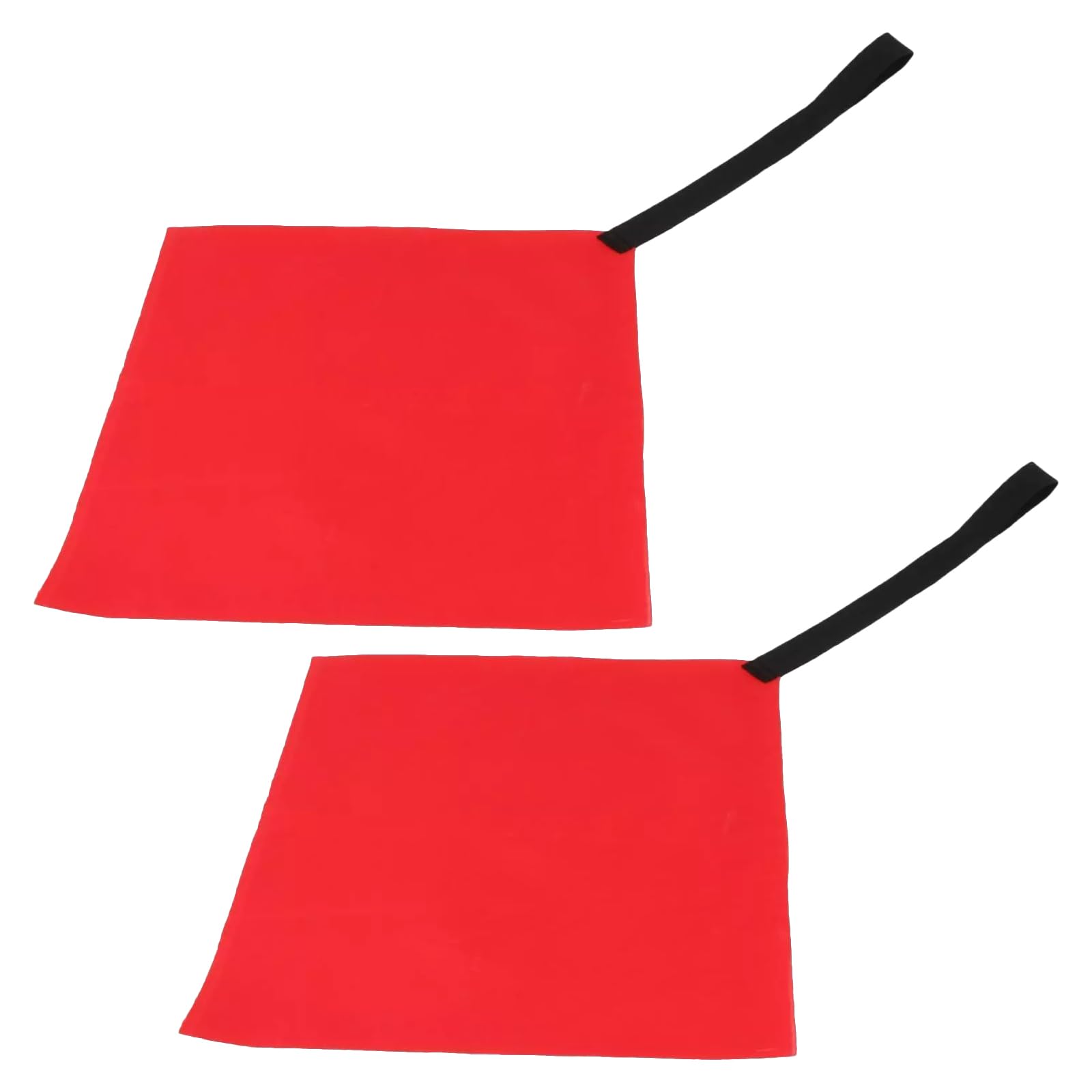 Hkfgdjdl Red 2Pcs Kayak Warning Flags Canoes Warning Flags With Webbing Kayak Travel Flags For Canoes, Kayaks, Boats, Trucks