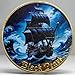 Pirates of The Caribbean Challenge Coin - Black Pearl Ship & Caribbean Pirates Skull Design, Premium 3D Embossed Metal Coins, for Collectors