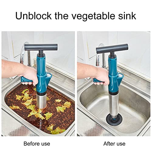 Pijp Plunger Drain Clog Remover Multi-functie Hogedruk Plunger Opener Pomp for Toiletten Badkamer Douchemaanbak Vloer Afvoer zhengzilu - Afbeelding 7