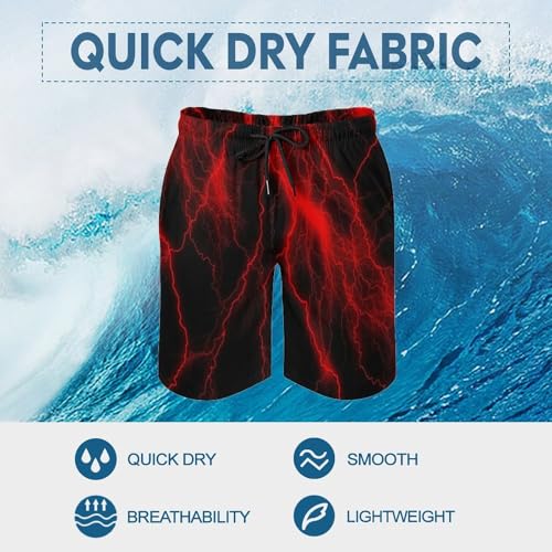 Cow Print Pattern Men's Swim Trunks Board Shorts Mesh Liner Bathing Suits Quick Dry Beach Swimwear Pocket3