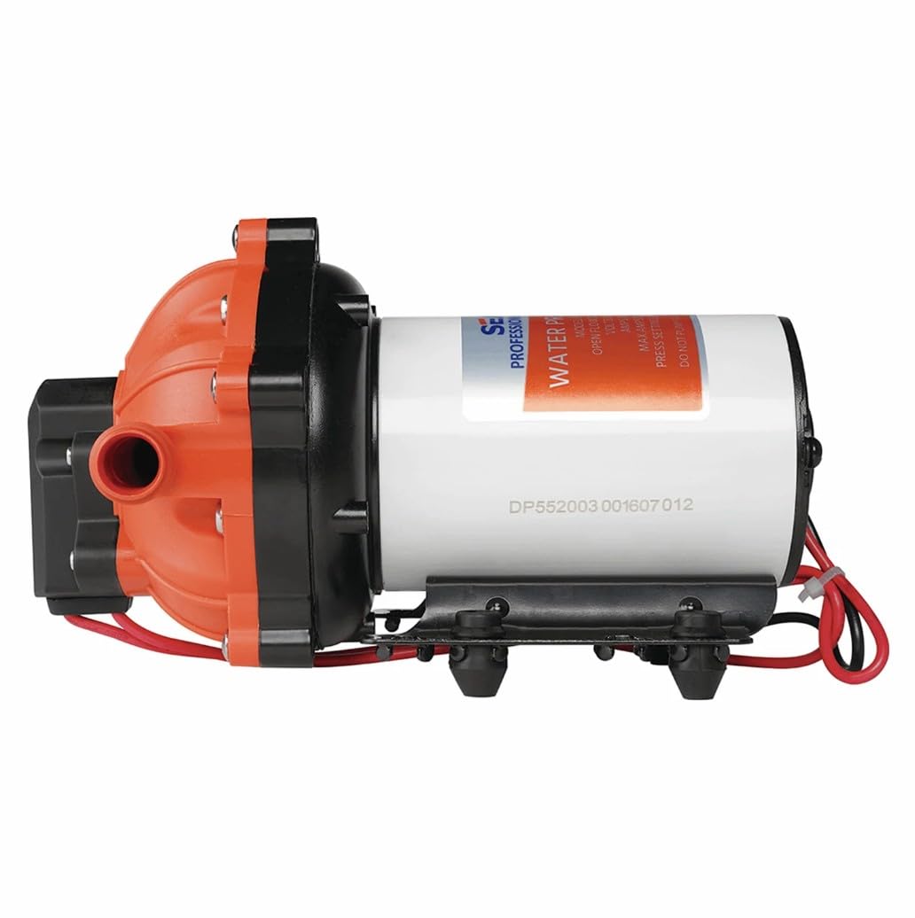 Seaflo Membranpumpe 55-Serie, 12V / 5,0 GPM / 18,9 LPM / 60PSI, 5-Kammer Pumpe, Boot