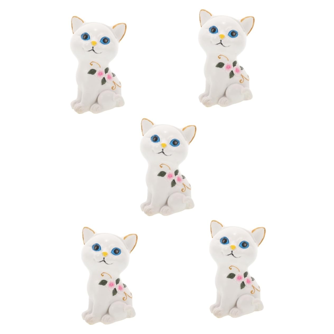 5pezzi Portaocchiali Forma Di Gatto Espositore Per Occhiali Creativo e Decorativo Per Casa e Ufficio Supporto Sicuro e Stabile Per Proteggere Le Tue Lenti
