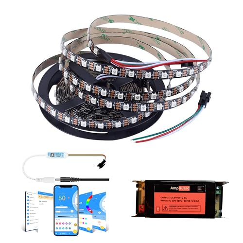 Image of WS2812B RGB Individually Addressable Pixel LED Strip | 60 LED /1M (5M 5A Kit (SP621E))
