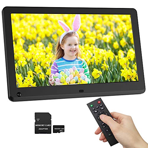 Black Friday Sale 2022 12 Inch Digital Frame Motion Sensor 1920x1080 HD IPS Screen 16:9 Ratio Picture Auto Rotate, Auto Play, Background Music,1080P Video Frame, Include 32GB SD Card