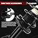 Richeer Front and Rear 4 PCS Struts shocks Assembly Compatible with 2006-2011 Civic, 2006-2011 Acura CSX, Shock Absorber Front and Rear with Coil Spring Steel Replacement 172286,172287,5609