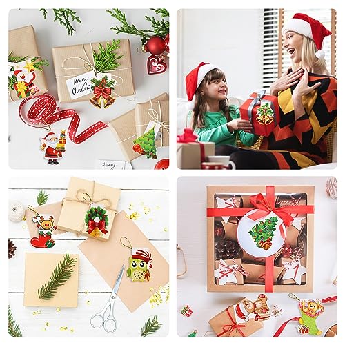 GLAITC 240 Pezzi Mini Biglietti di Natale, Mini