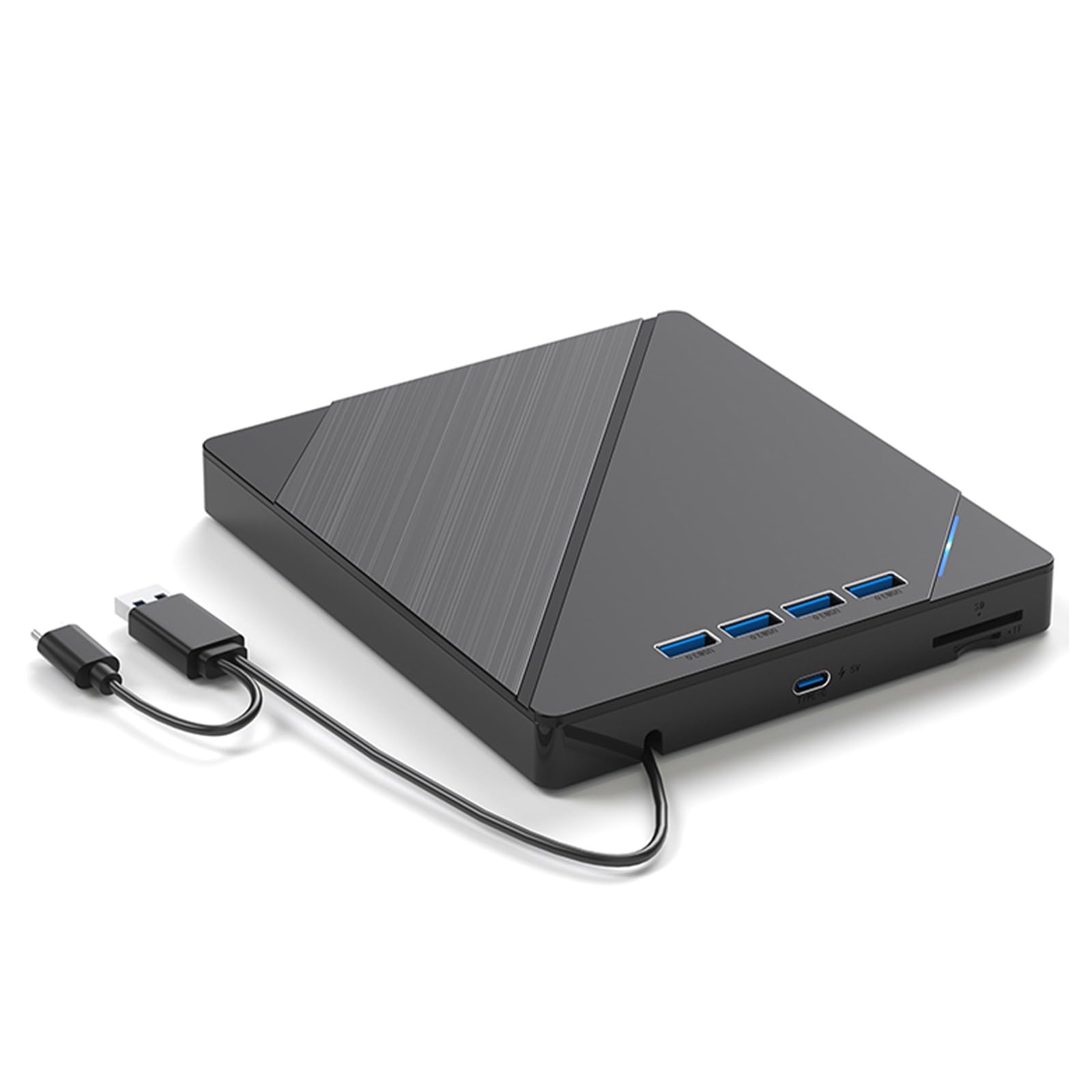 Lecteur DVD externe à vitesse rapide compatible BluRay Drive Plug Play pour systèmes graveur DVD externe silencieux
