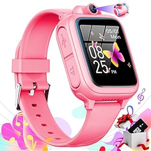 Efolen Smartwatch Kinder, Voller Touchscreen 14 Spiele Kinderuhr mit Kamera, Geburtstags Geschenke Jungen Mädchen 3-10 (Rosa)