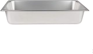 TigerChef TC-20202 Standard Stainless Steel Steam Table Pan, 4" Deep, 24 Gauge, Full-Size (Pack of 2)