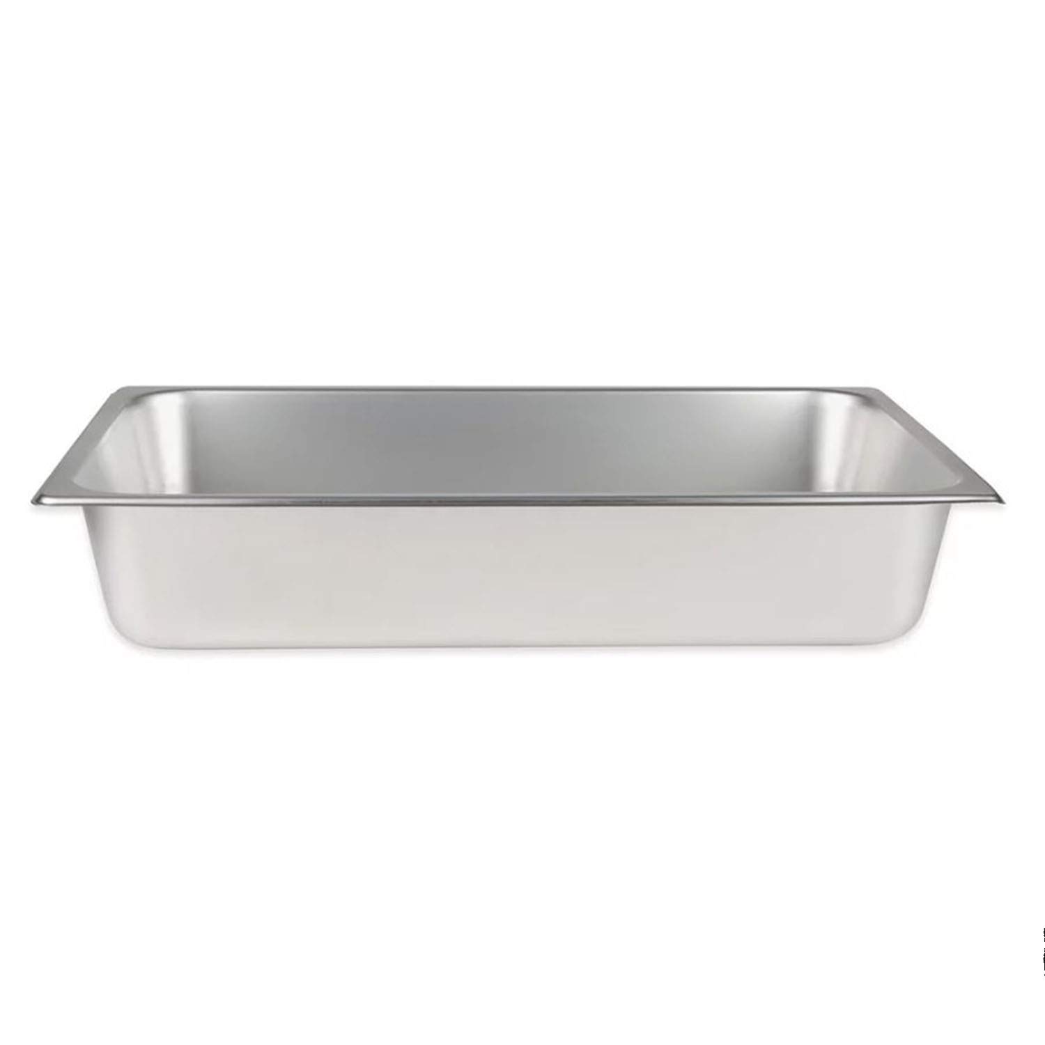 TigerChef TC-20202 Standard Stainless Steel Steam Table Pan, 4" Deep, 24 Gauge, Full-Size (Pack of 2)