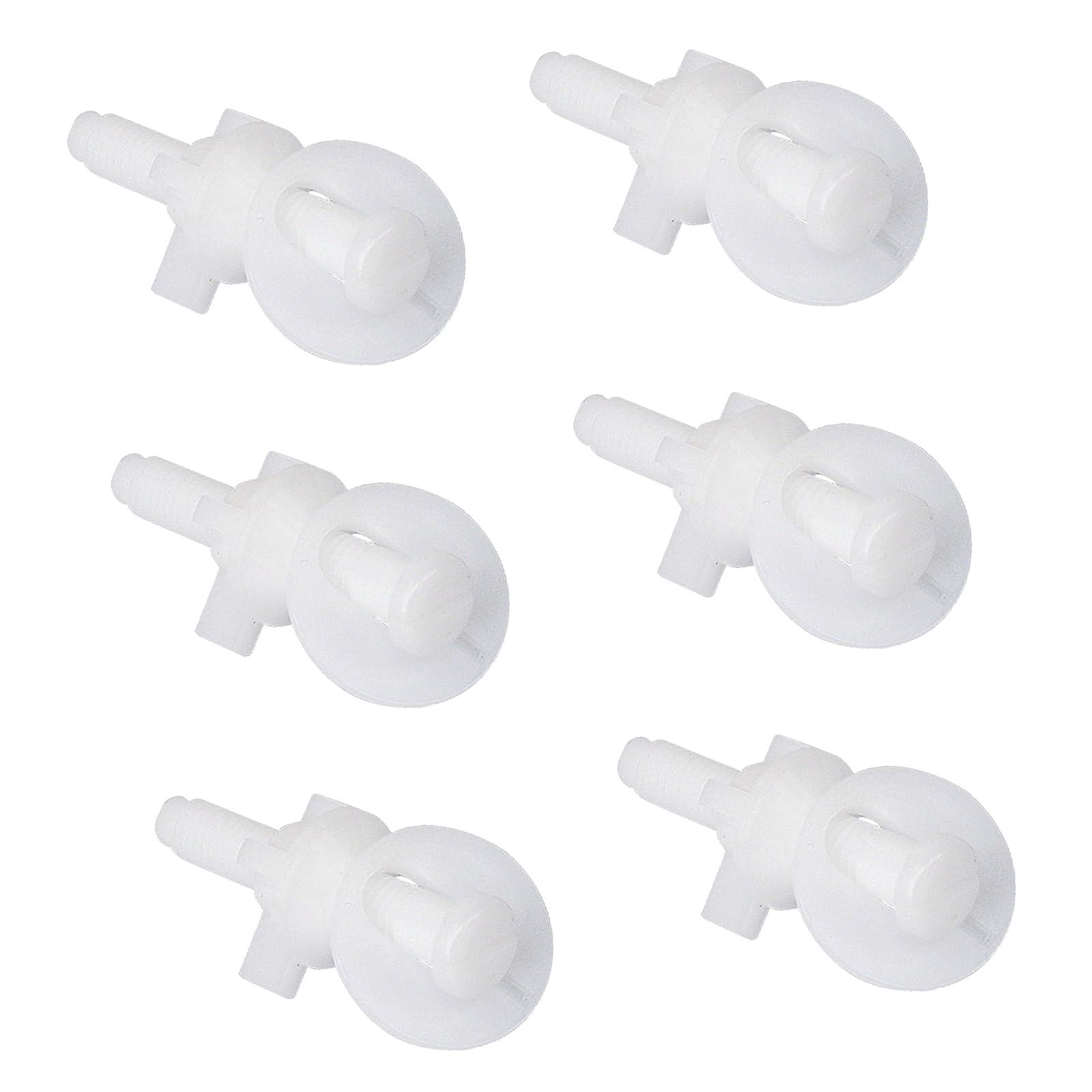 Buxuaaaa Multicolor 6Pcs Toilet Seat Stabilizer Heavy Duty Fasteners With Hardware, No Wobble Locking Syst Toilet Seat Bolts