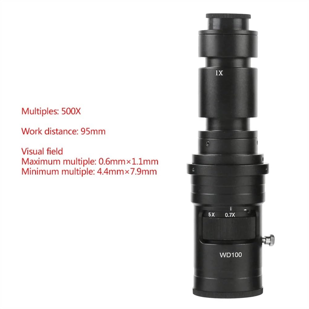 Microscopio Cámara de microscopio Digital con Video Tipo C, HDMI, UHD, 4K, 1080P, IMX415, Lente C-Mount 500X, luz LED