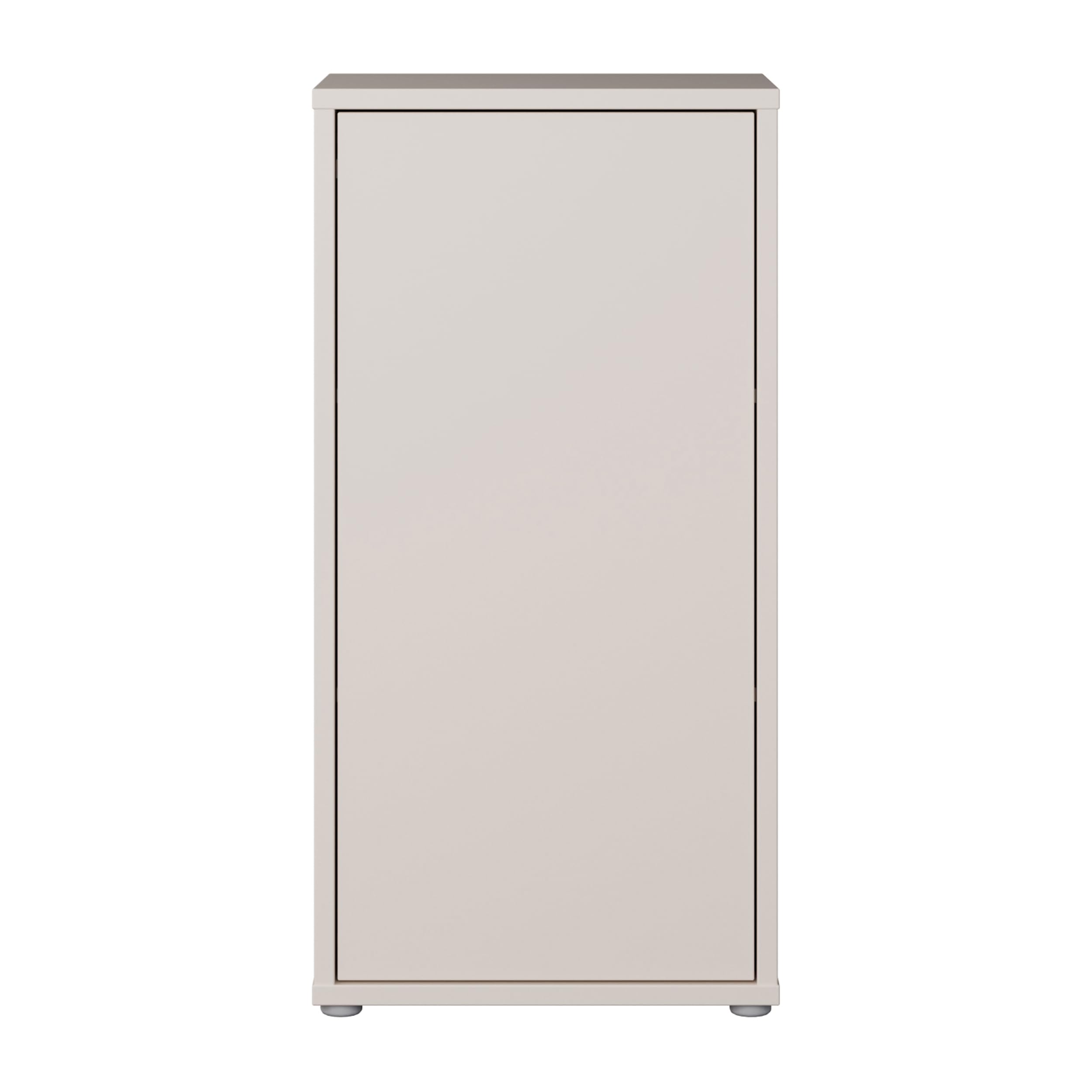 Forte Alice Springs schmaler Schrank 50, modern-minimalistisch, 1-türig, Wohn-/Schlafzimmer, Beistellschrank, Holzwerkstoff, Kaschmir Beige, 49,8 cm breit x 99,1 cm hoch x 34,9 cm tief