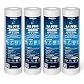 Ronaqua 10 Micron Sediment Water Filter Cartridge 10"x2.5", NSF Certified, 4-Layer Filtration for any 10-inch RO Units & Whole House Systems, Compatible with Culligan P5, AP110, WHKF-GD05, 4 Pack