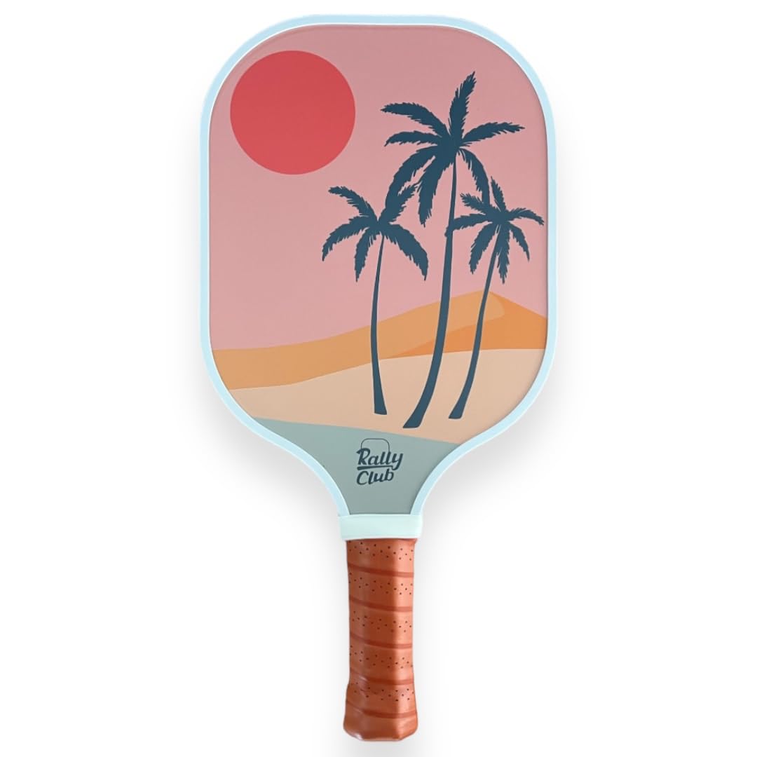 Rally ClubPickleball Paddles for Men Women | Carbon Fiber Polymer Honeycomb Composite Core | Lightweight Durable | Uniquely Designed Stylish for Singles Doubles