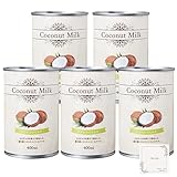 《ココナッツミルク缶400g》×5缶 《オリジナルアレンジレシピ付き》[Pikotta]