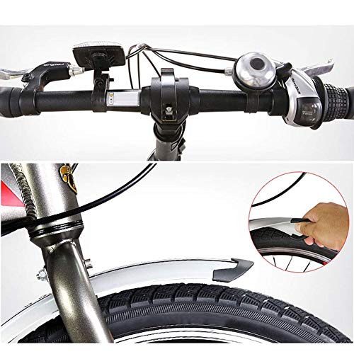 D&XQX 20-Zoll-Folding Geschwindigkeit Fahrrad, Erwachsener Folding Fahrrad Frauen Student Single Speed Variable Speed Stoßdämpfer Fahrrad-beweglicher Commuter Car,Grau – Bild 3