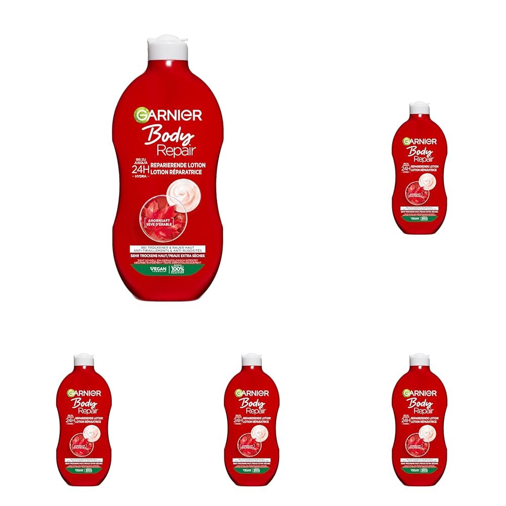 Garnier Body Repair - Crema idratante per il corpo, 400 ml (Confezione da 5)