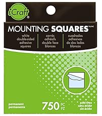 Image of iCraft Mounting Squares. Brand catalog list of iCraft. Scored with a 3.0 over 5.