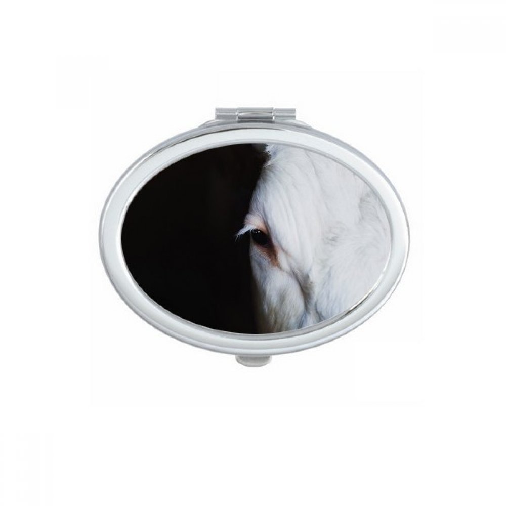 Miroir compact ovale singe, une idée cadeau mignon et fait main