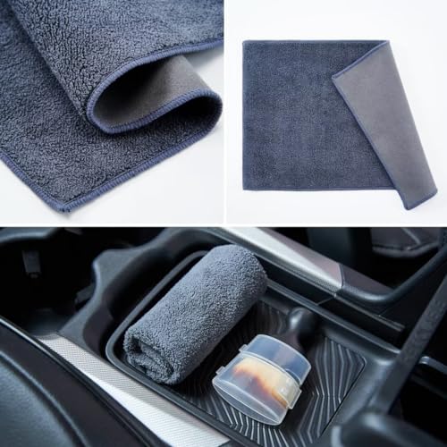XZHFDC Car Interior and Exterior Soft bristles Detail dust Brush Interior dusting Brush Dashboard Cleaning Brush Home Office dusting Tools+ Double-Sided Suede Cleaning Towel+ Cleaning Cream by XZHFDC - Used condition - Image 6