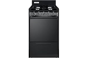 20 Inch Wide Gas Range with Electronic Ignition and Push-To-Turn Knobs
