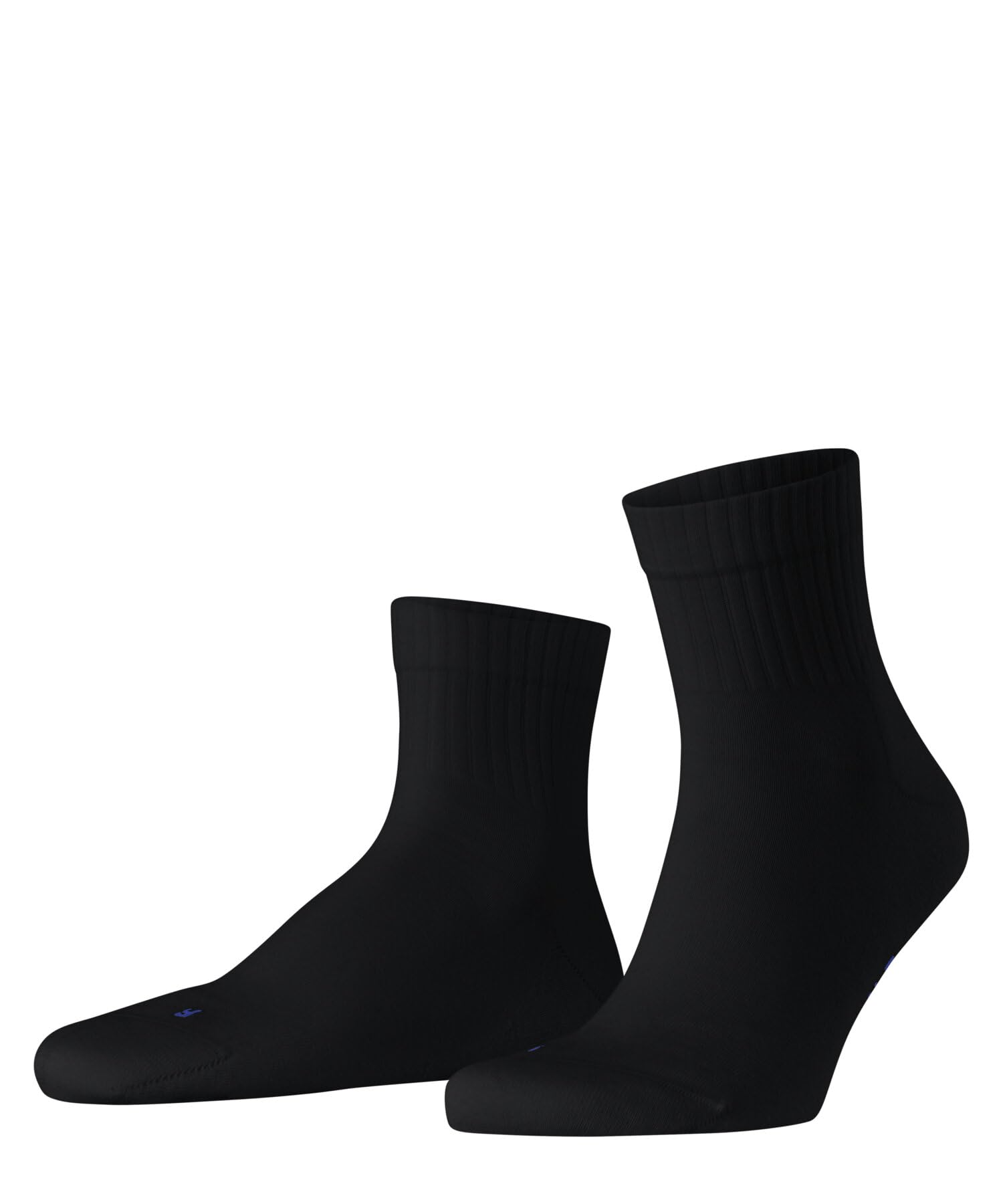 FALKE Unisex Run U Sso Cotton Plain 1 Pair Socks, Black 3000 Rib, 9.5-10.5