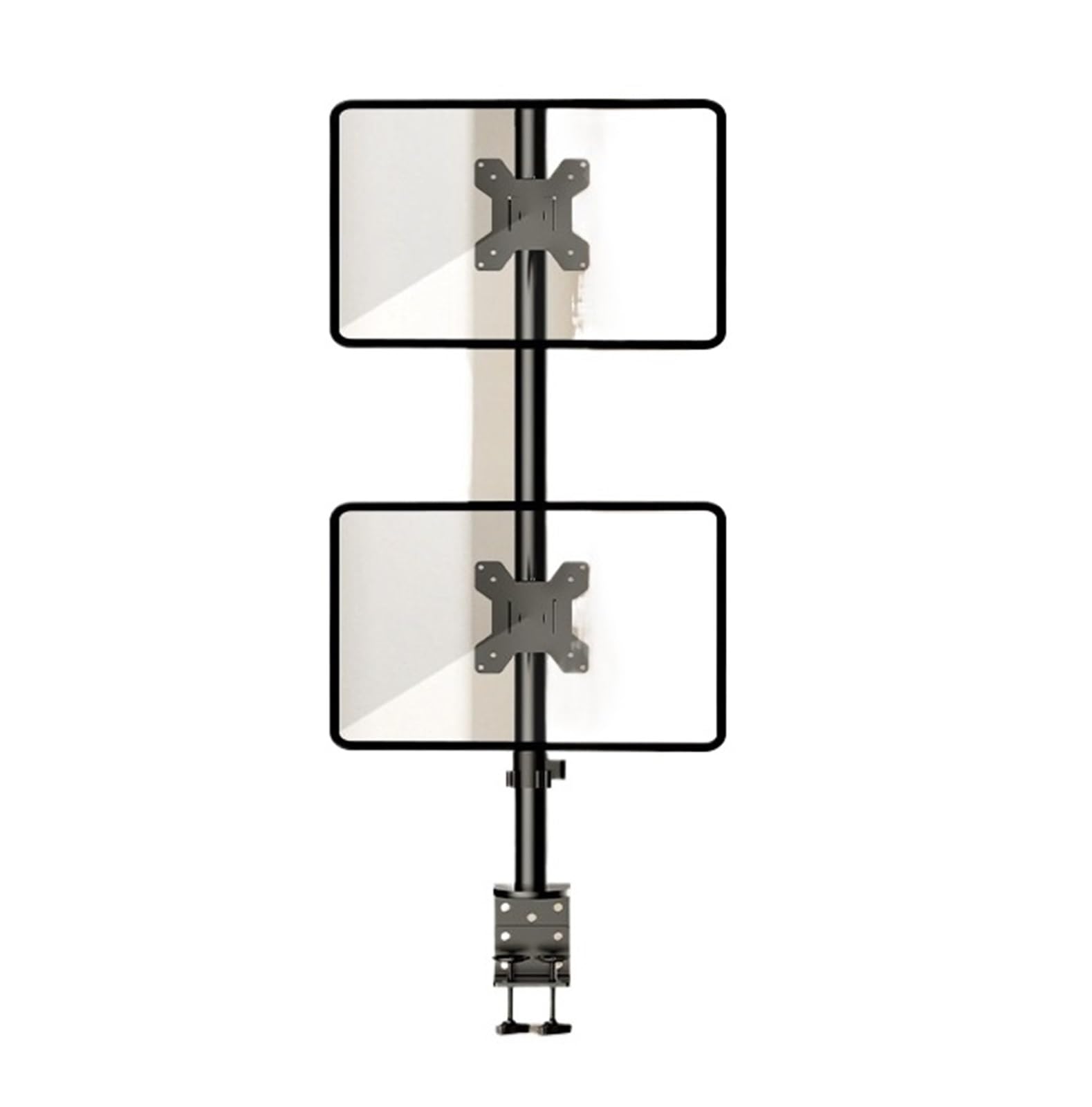 Brazo de Soporte for Monitor de Doble Pantalla, Base giratoria for Doble Pantalla sin taladros