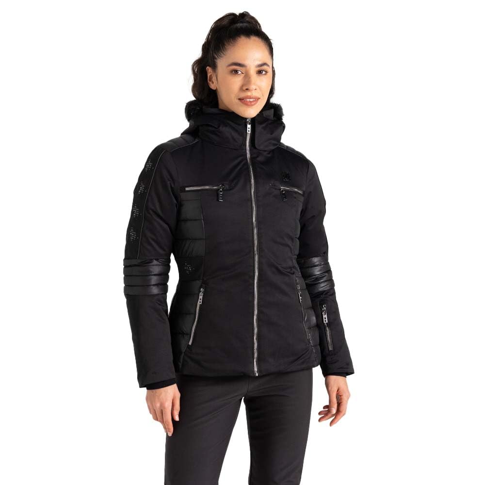 Dare2B Womens Enlighten Ski Jacket, Black, 10 EU