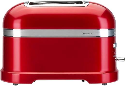 Kitchenaid Artisan 2 Dilim Ekmek Kızartma Makinesi 5KMT2204 Candy Apple-ECA | El yapımı ekmek ve simitler aynı şekilde; 7 katlı, sandviç ızgarası ve ikonik tasarımlı metal gövde