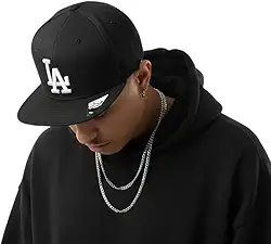 Boné Aba Reta Tomhill com Bordado L. A. Snapback Tradicional